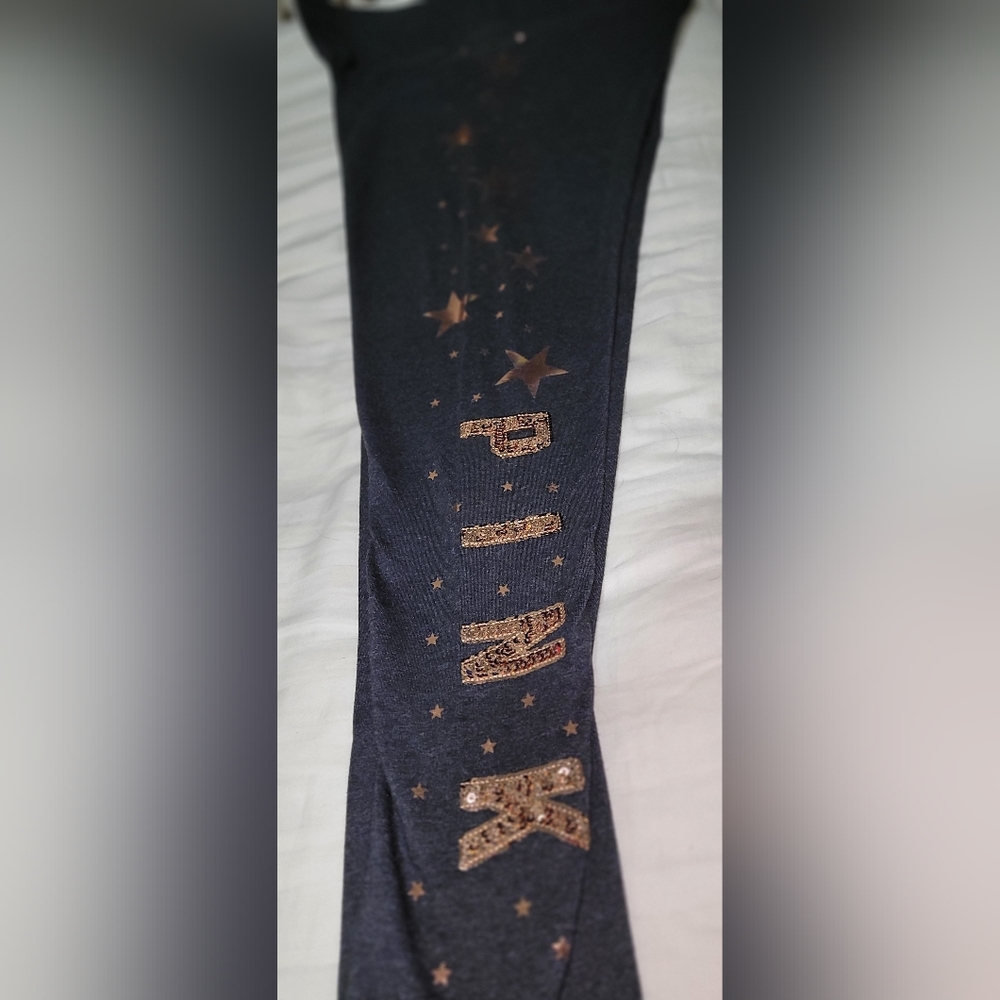 Victorias secret pink Bling  legging. Excellent condition. Worn one.  Rare